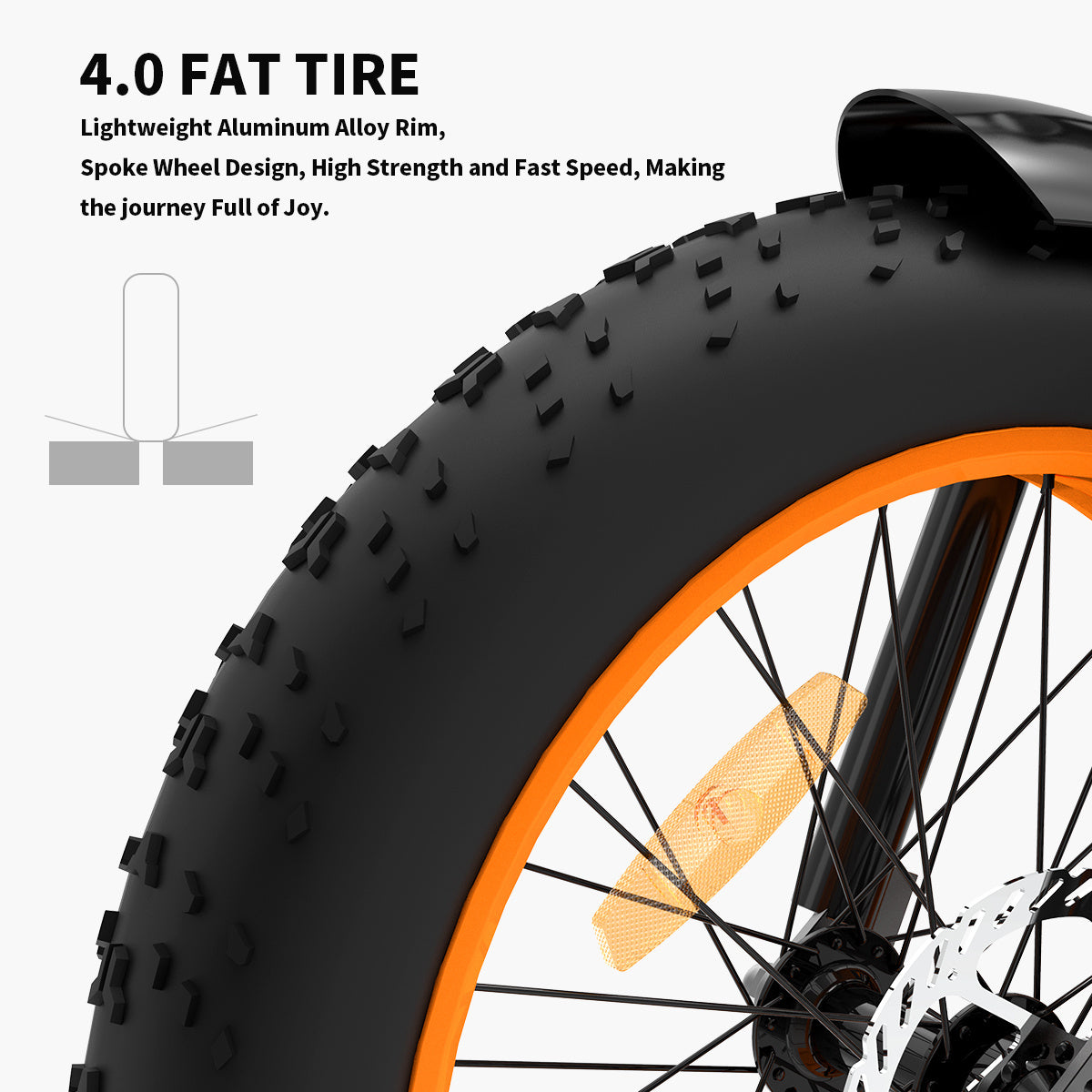 36V 500W Foldable Fat Tire E-Bike