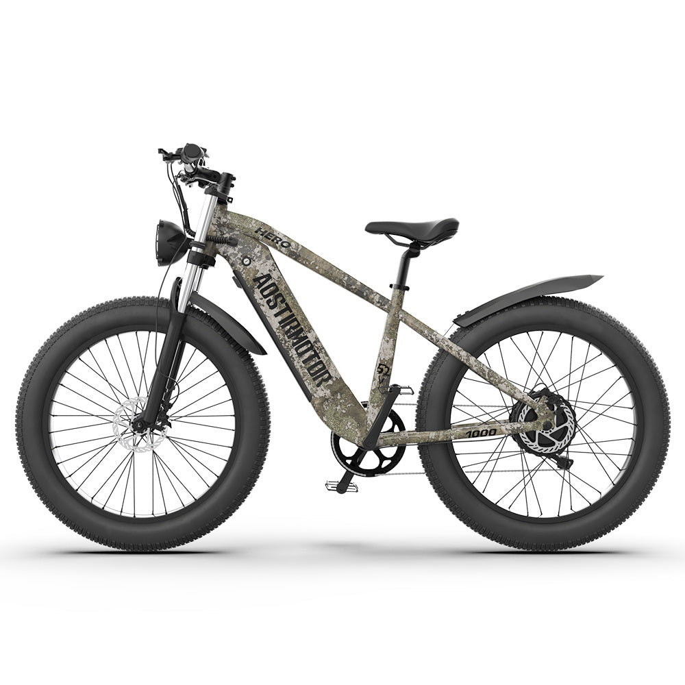 52V Fat Tire E-Bike Extended-Range & Hydraulic Disc Brakes