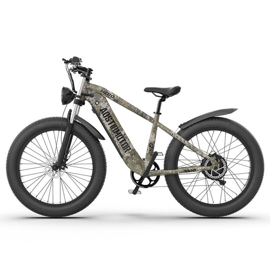 52V Fat Tire E-Bike Extended-Range & Hydraulic Disc Brakes