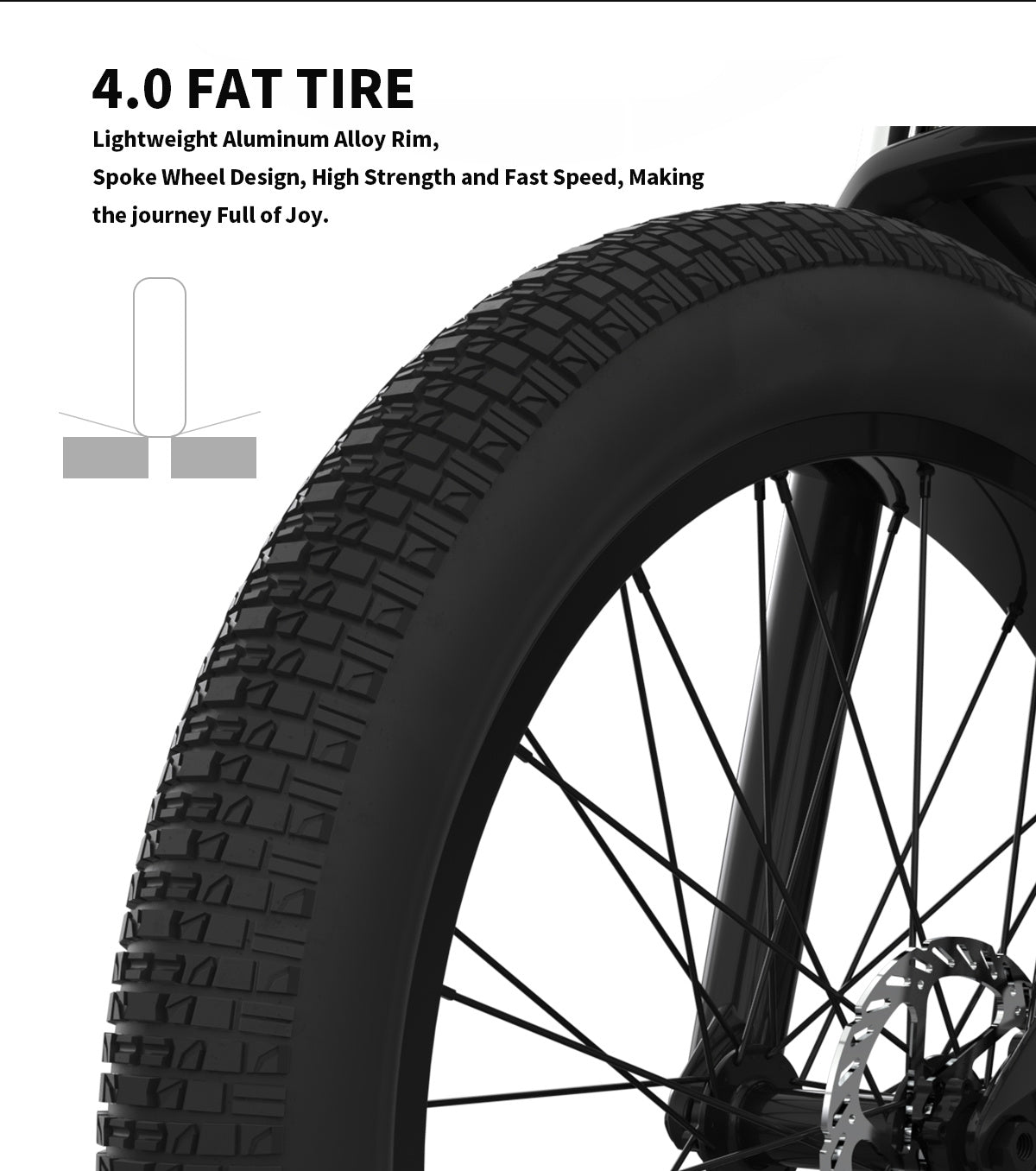 52V Fat Tire E-Bike Extended-Range & Hydraulic Disc Brakes