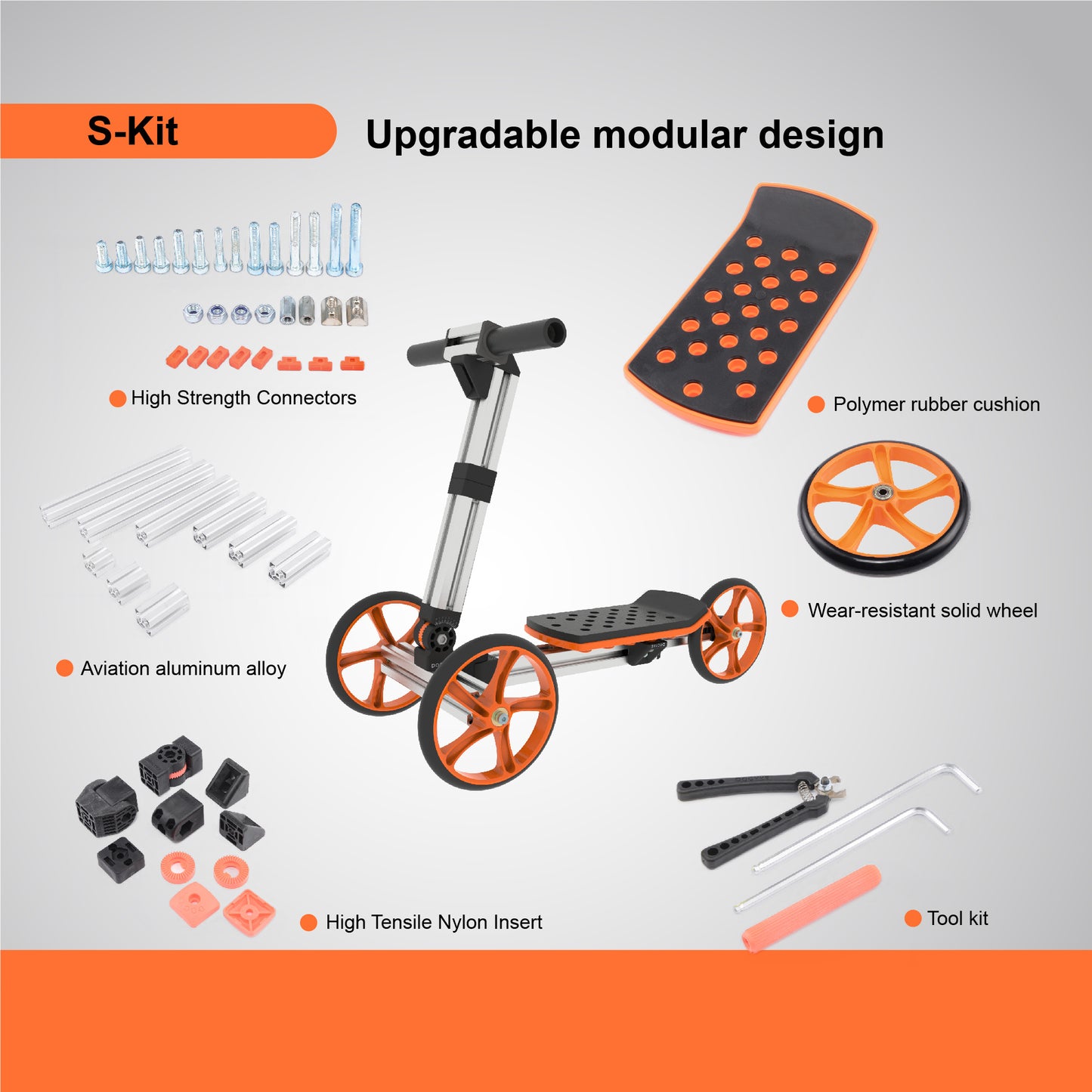 Buildable 20-in-1 Balance Bike  Ages 1 To 4