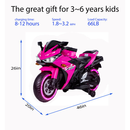 12V Motorcycle For Kids 3-6