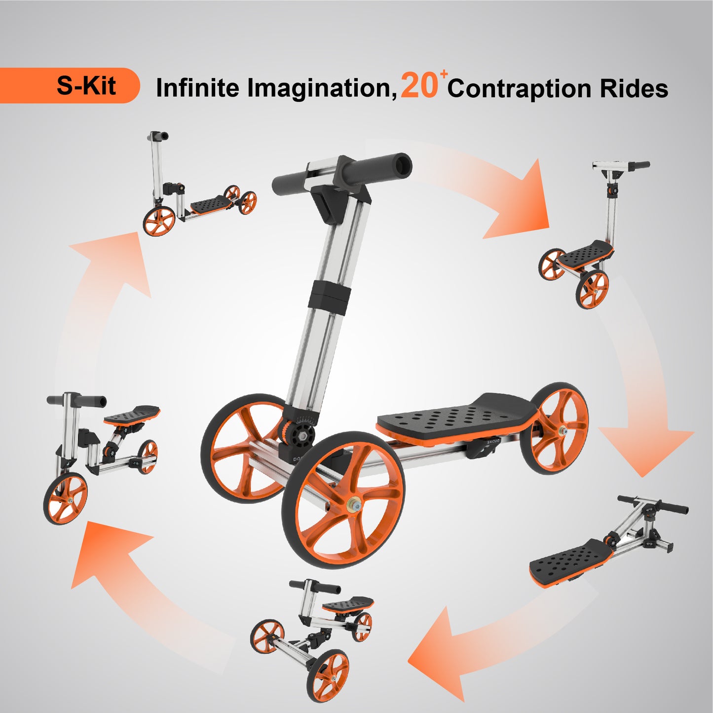 Buildable 20-in-1 Balance Bike  Ages 1 To 4