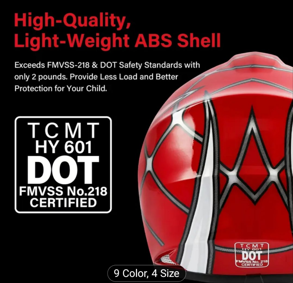 Youth helmet