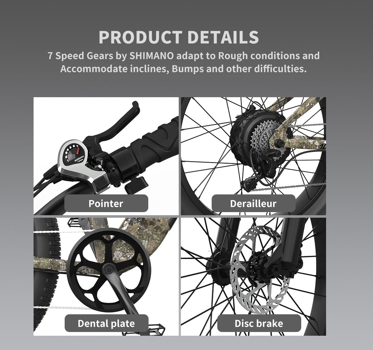 52V Fat Tire E-Bike Extended-Range & Hydraulic Disc Brakes