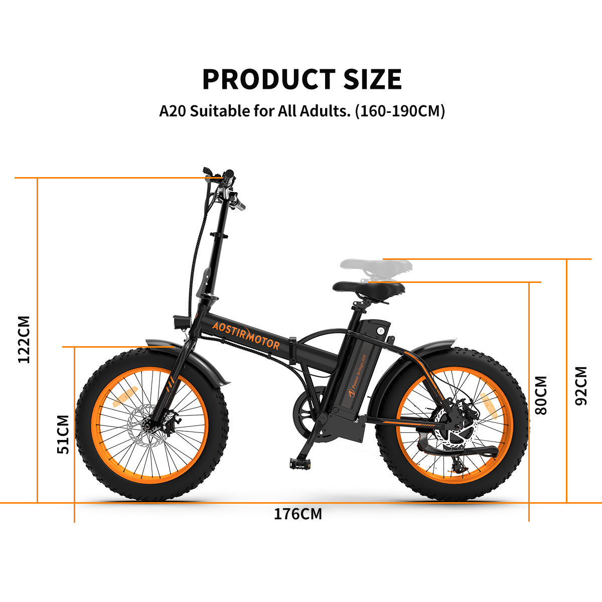 36V 500W Foldable Fat Tire E-Bike