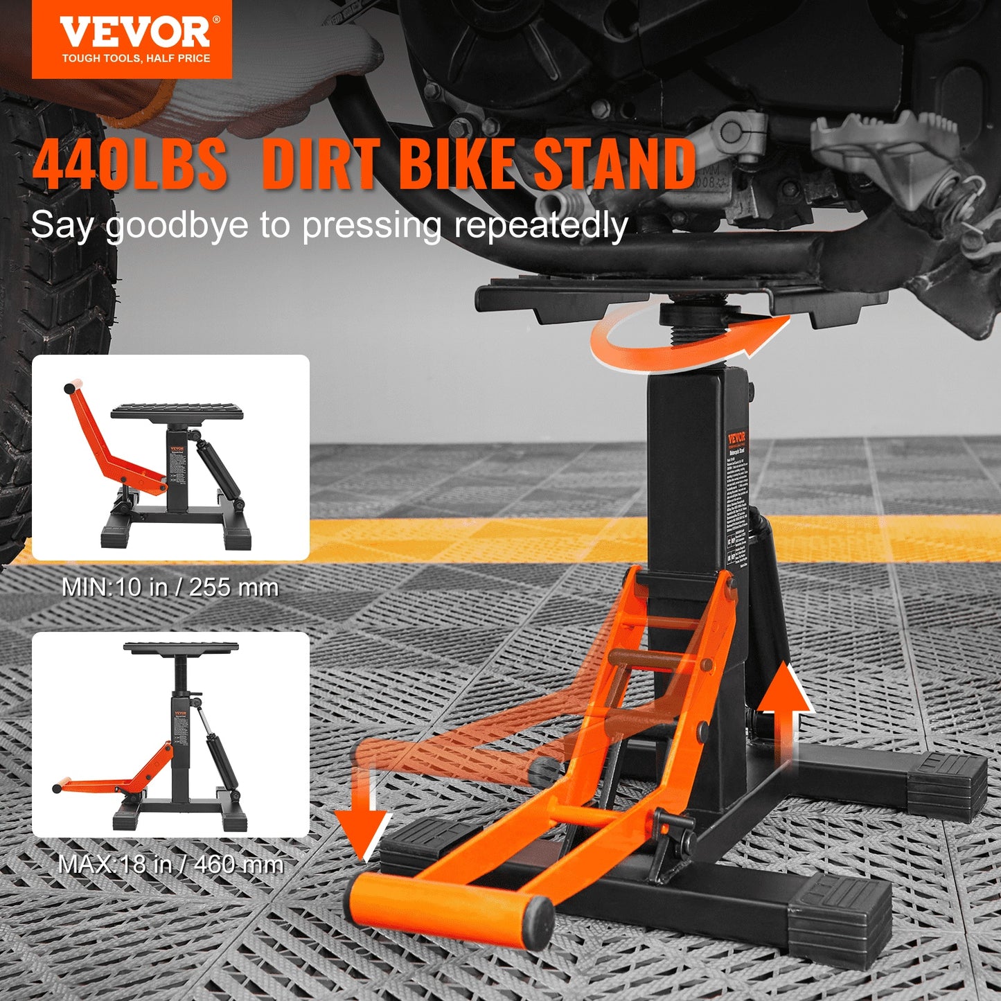 Dirt Bike Lift Stand 440 Lbs Capacity
