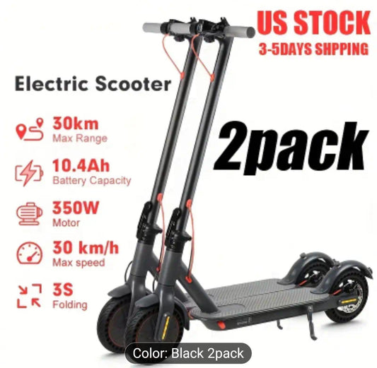 2 pack of folding e-scooters