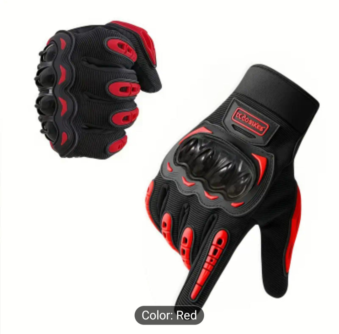 Teen-adult armored riding gloves