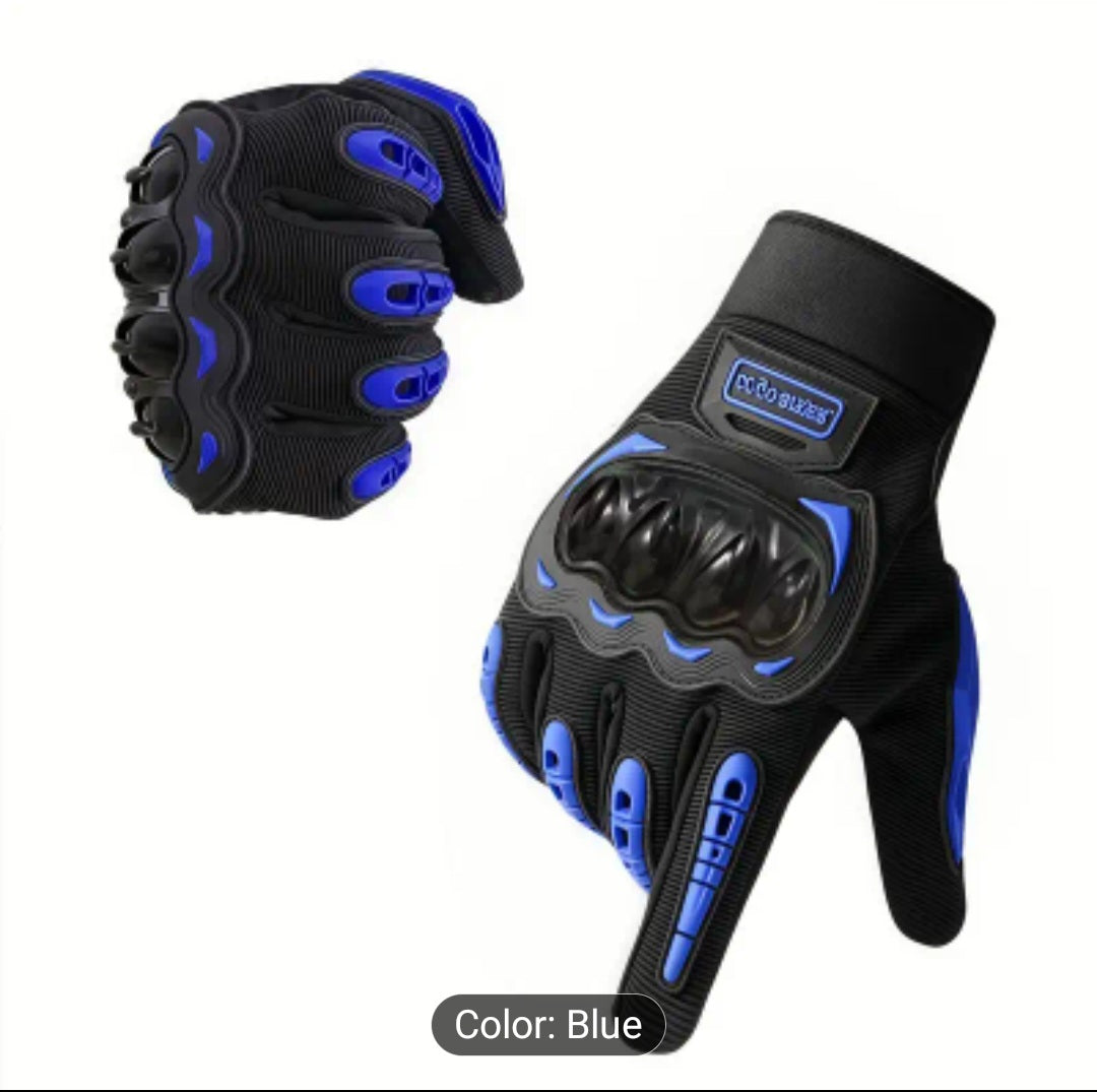 Teen-adult armored riding gloves